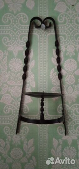 Подсвечник металлический настенный, СССР