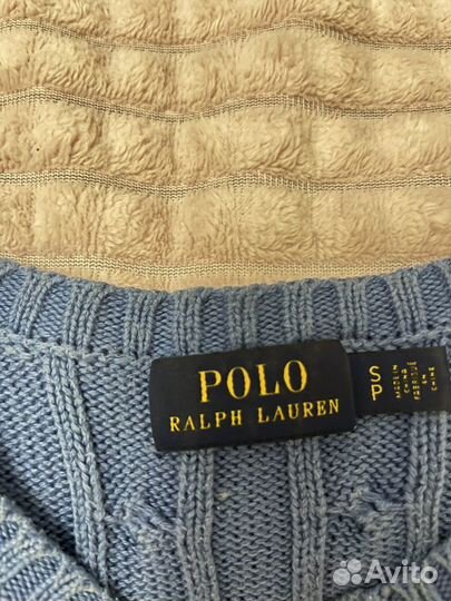 Синий женский джемпер ralph lauren old money