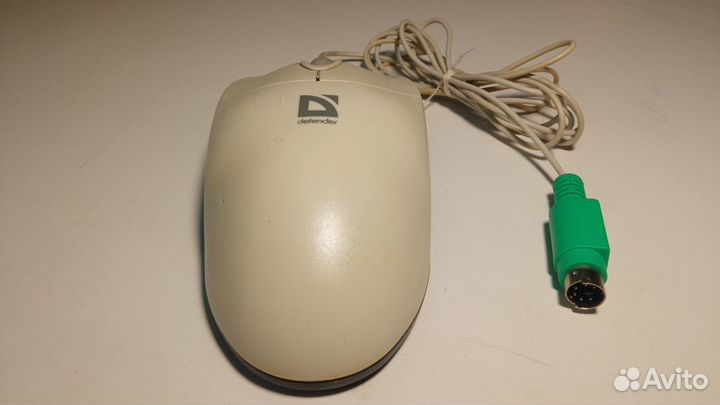 Мышь PS/2, лазерная, тонкий шнур