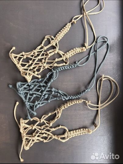 Новый кашпо для бокалов, вазочек,бутылочки макраме