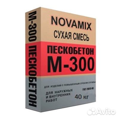 Пескобетон Novamix М-300 40 кг