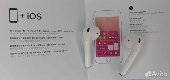Наушники Airpods 2 Чехол в подарок Гарантия