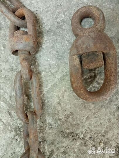 Цепь якорная, вертлюг, якорная смычка