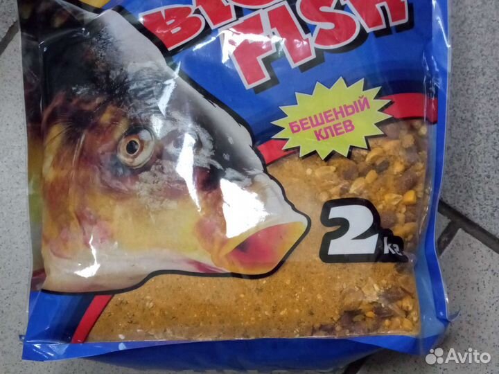 Прикормка биг фиш 2 кг на сазана карпа
