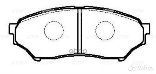CKM-35 Колодки тормозные дисковые перед G