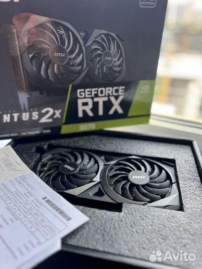 Видеокарта MSI RTX 3070 ventus 2X 8gb