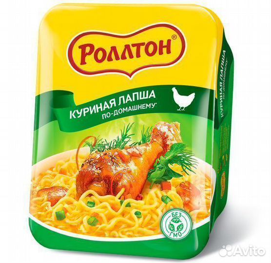 Опт - Лапша Роллтон По-домашнему с Курицей 90г