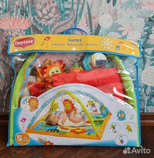 Развивающий коврик tiny love солнечная полянка
