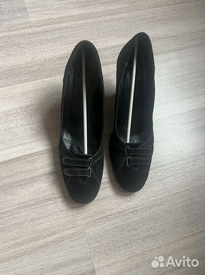 Туфли alba 39-40 натуральные замша и кожа