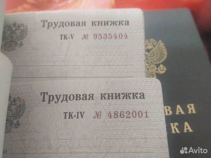 Трудовая книжка с 2013,2015 года