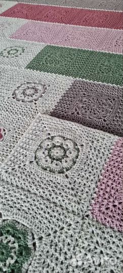 Плед вязаный