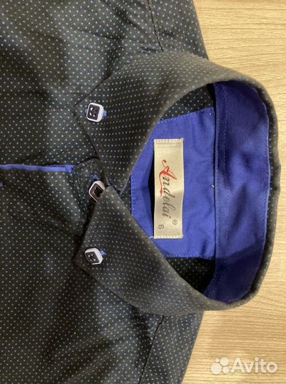 Рубашка темно-синяя