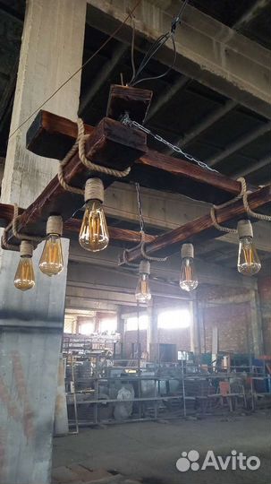 Люстра в стиле лофт