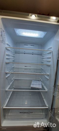 Холодильник LG серый металлик