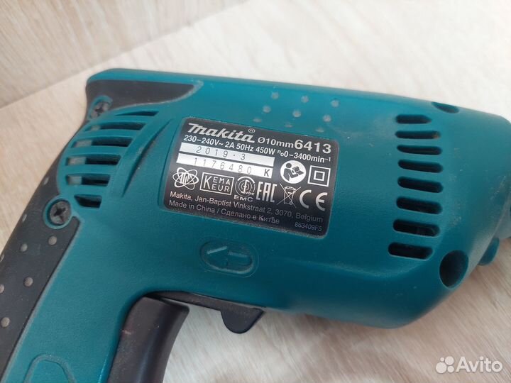 Дрель сетевая Makita 6413 450 Вт