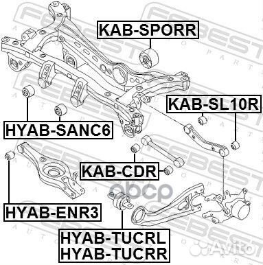 Сайленблок hyab-tucrr hyab-tucrr Febest