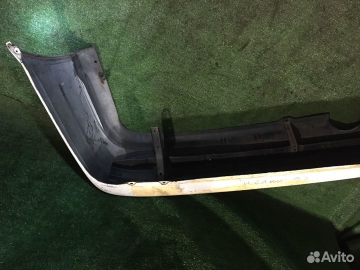 Бампер задний Nissan Sunny B13 Белый с усилителем