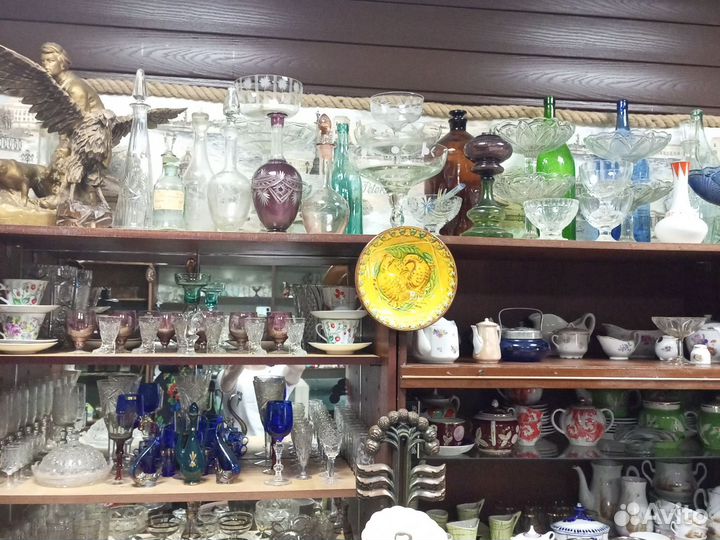 Ваза для фруктов на ножке СССР