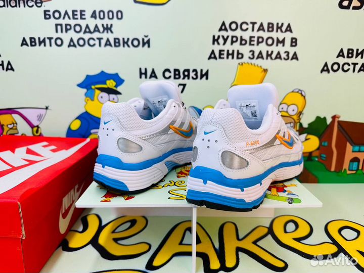 Кроссовки Nike p6000 white orange