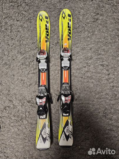 Горные лыжи детские volkl 90+палки 80 см