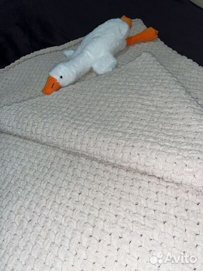 Плед ручной работы плюшевый