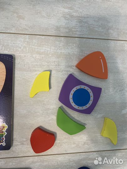 Деревянные вкладыши, деревянные пазлы, шнуровка