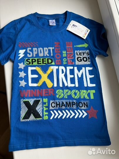 Футболка для мальчика 128 новая