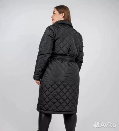 Пальто стеганое женское