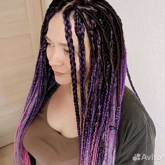 Афрокосы, афролоконы, зизи, брейды в хвост