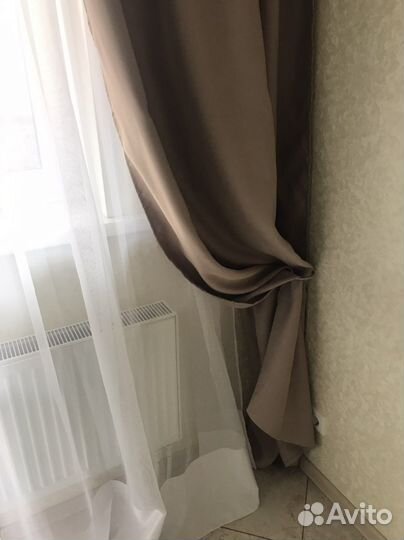 Штора блэкаут 280/150+ тюль 280/3000 новое