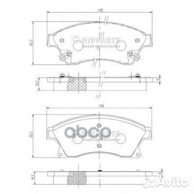 Колодки тормозные chevrolet cruze/opel astra J