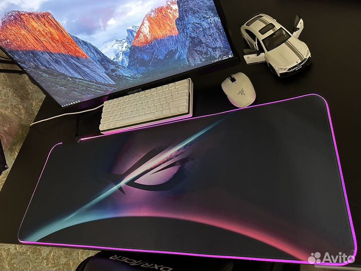 Коврик Асус большой с подсветкой