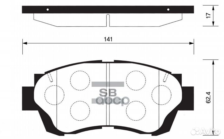 SP1138 колодки дисковые передние Toyota Camry