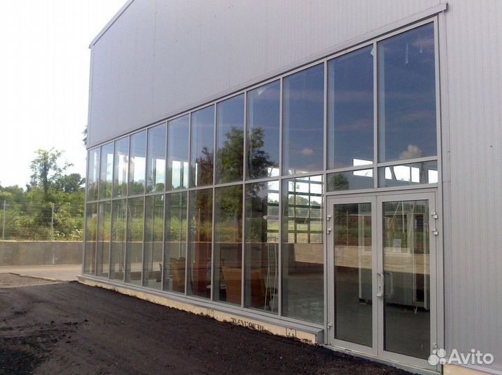 Окна алюминиевые новые