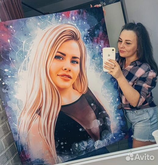 Портрет на холсте по фото