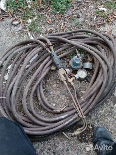 Автогеновые шланги с резком и редуктором