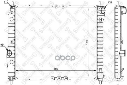 Радиатор Chevrolet Kalos 1.4-1.6i 04 1025341SX