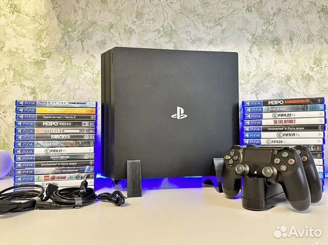 Sony PlayStation PS 4 Pro 1tb с играми объявление продам