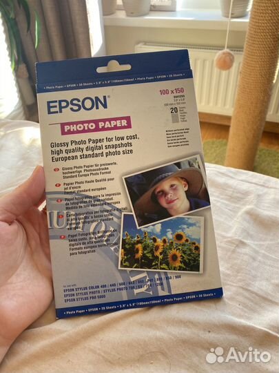 Фотобумага epson А5 100*150 мм