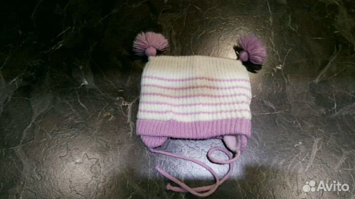 Шапка демисезонная 0-6 месяцев