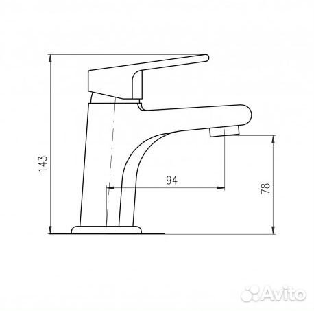 Смеситель для раковины Rav Slezak Colorado CO126.5