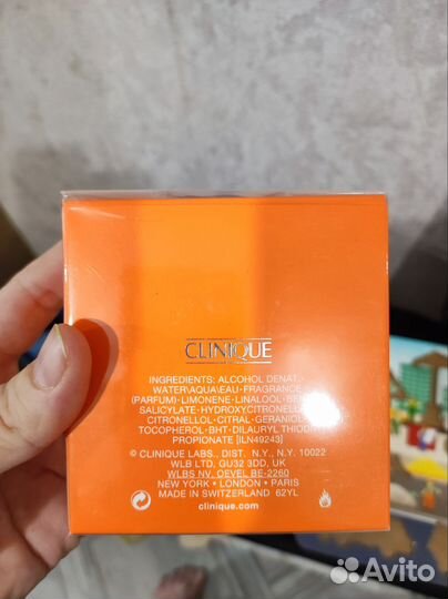 Туалетная вода одеколон Clinique happy for men