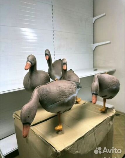 Чучела гусей сминаемые