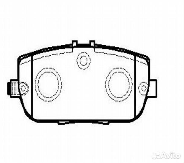 Колодки тормозные mazda MX-5 05- задние
