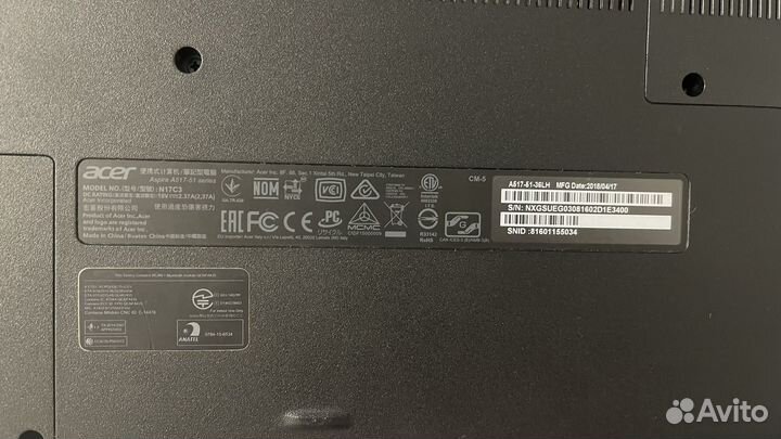 Ноутбук Acer n17c3