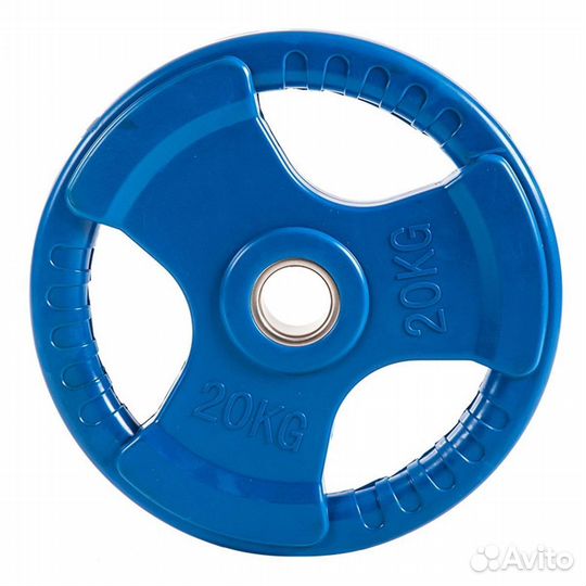 Диск обрезиненный 3 handle цветной D51 мм profi-FI