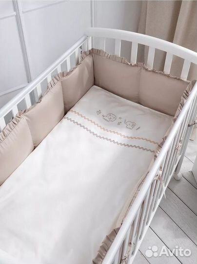 Бортики в детскую кроватку perina