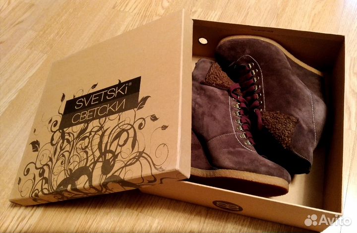 Ботильоны Svetski (натуральная замша)