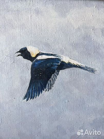 Картина маслом на холсте Ласточка