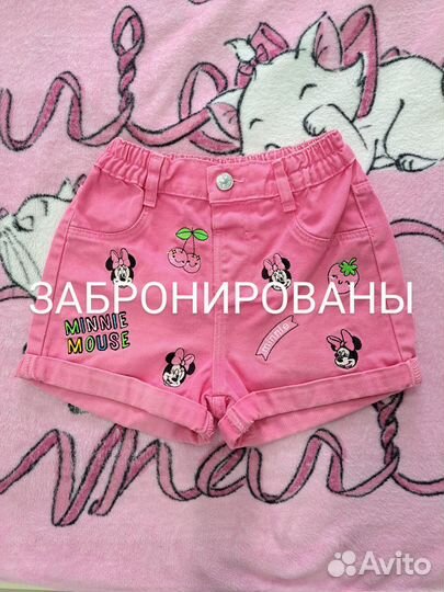 Шорты для девочки от 1 года до 8 лет